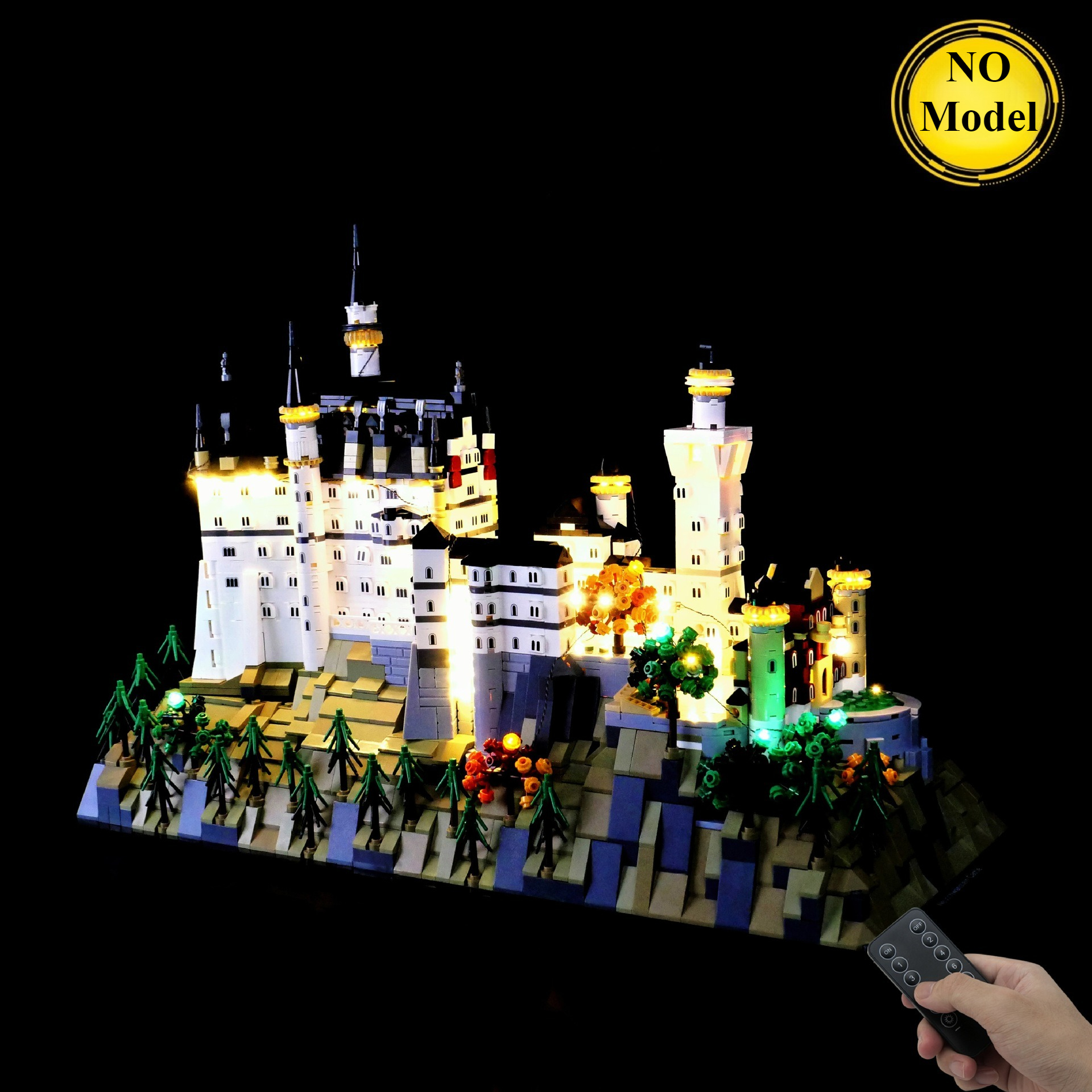 Model Kit Companies - LEGO Neuschwanstein Kalesi 21063 için Led
