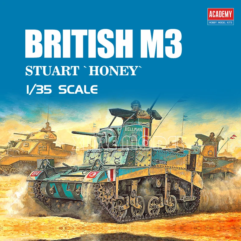 Model Kit Academy - Academy 13270 M3 Stuart, Dahili 1/35