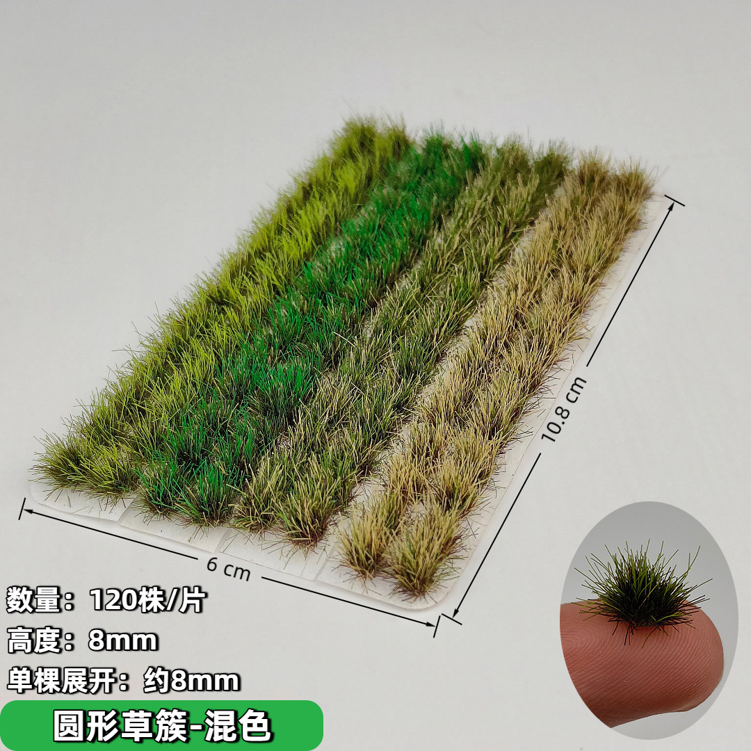 Model Kit Diorama - 120 adet/kutu Minyatür Çim Kümesi Model