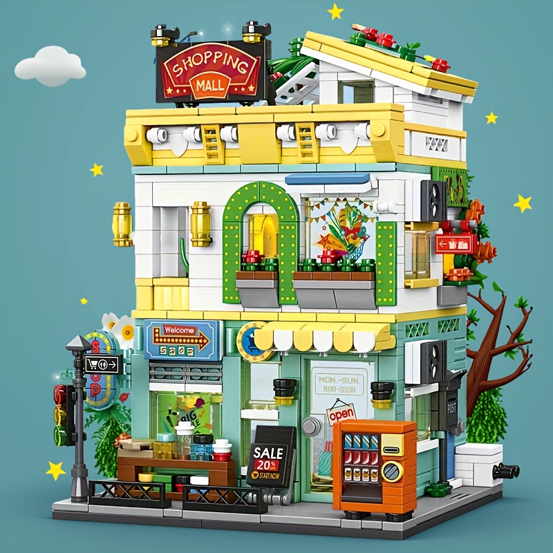 Model Kit Companies - Town Life Streetscape Süpermarket Otel Yapı