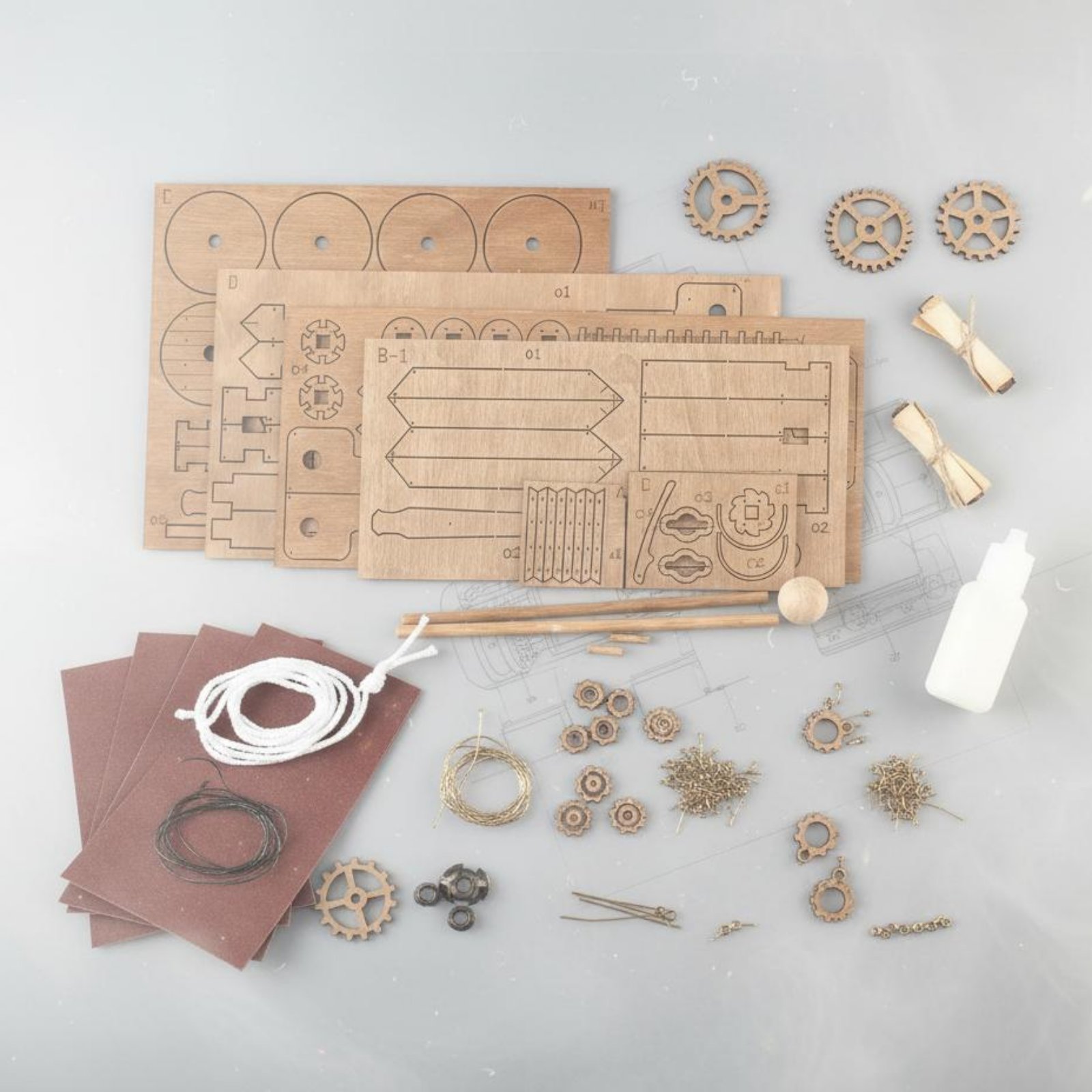 Model Kit Engine - Döndürülebilir Kuşatma Makinesi Montaj Oyuncağı Masaüstü