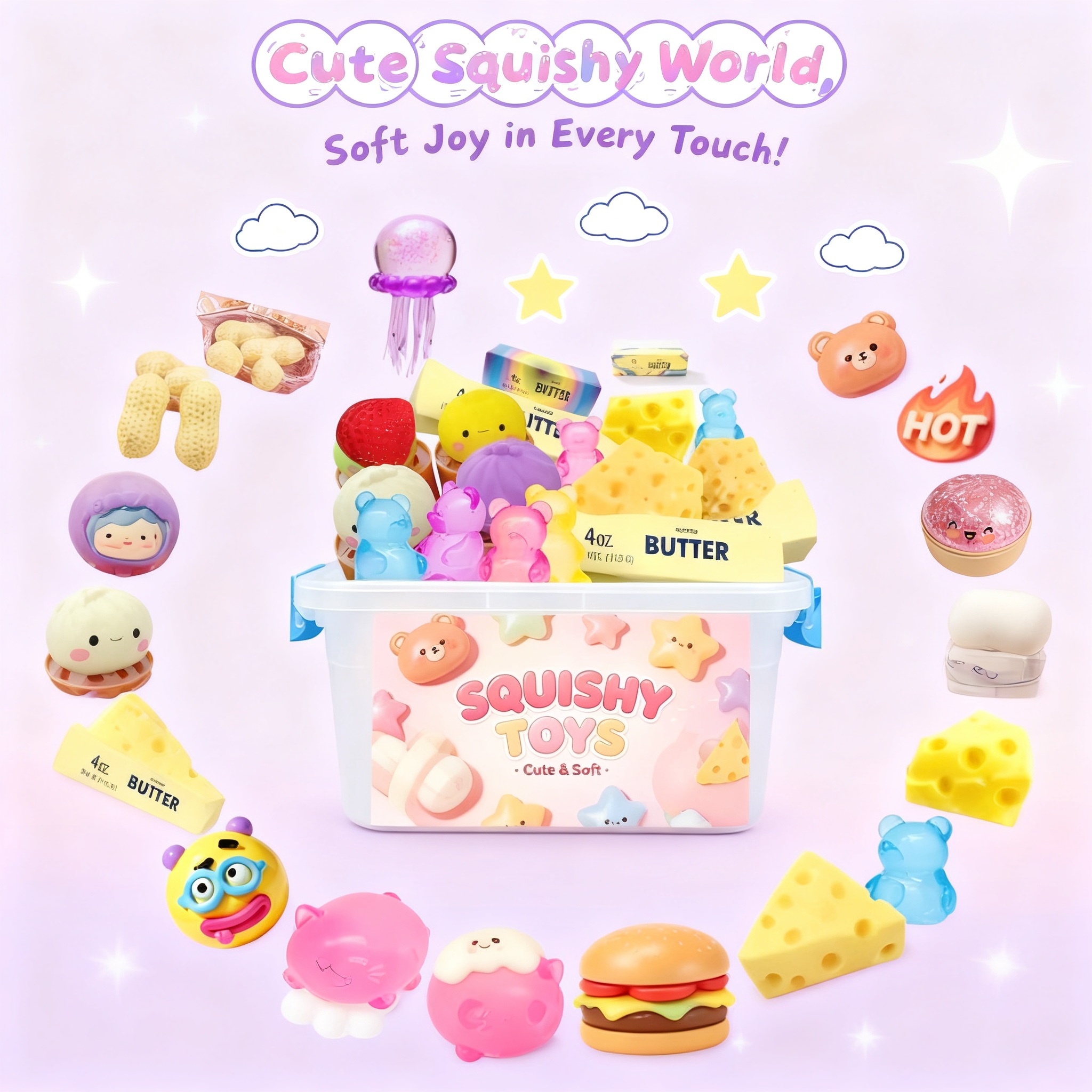 Model Kit Box - Çoklu Yavaş Yükselen Squishy Kör Kutu