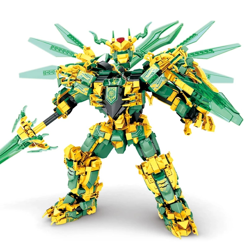 Model Kit Ninja - 1618 parça Savaşçı Mekanik Titanlar Mechas
