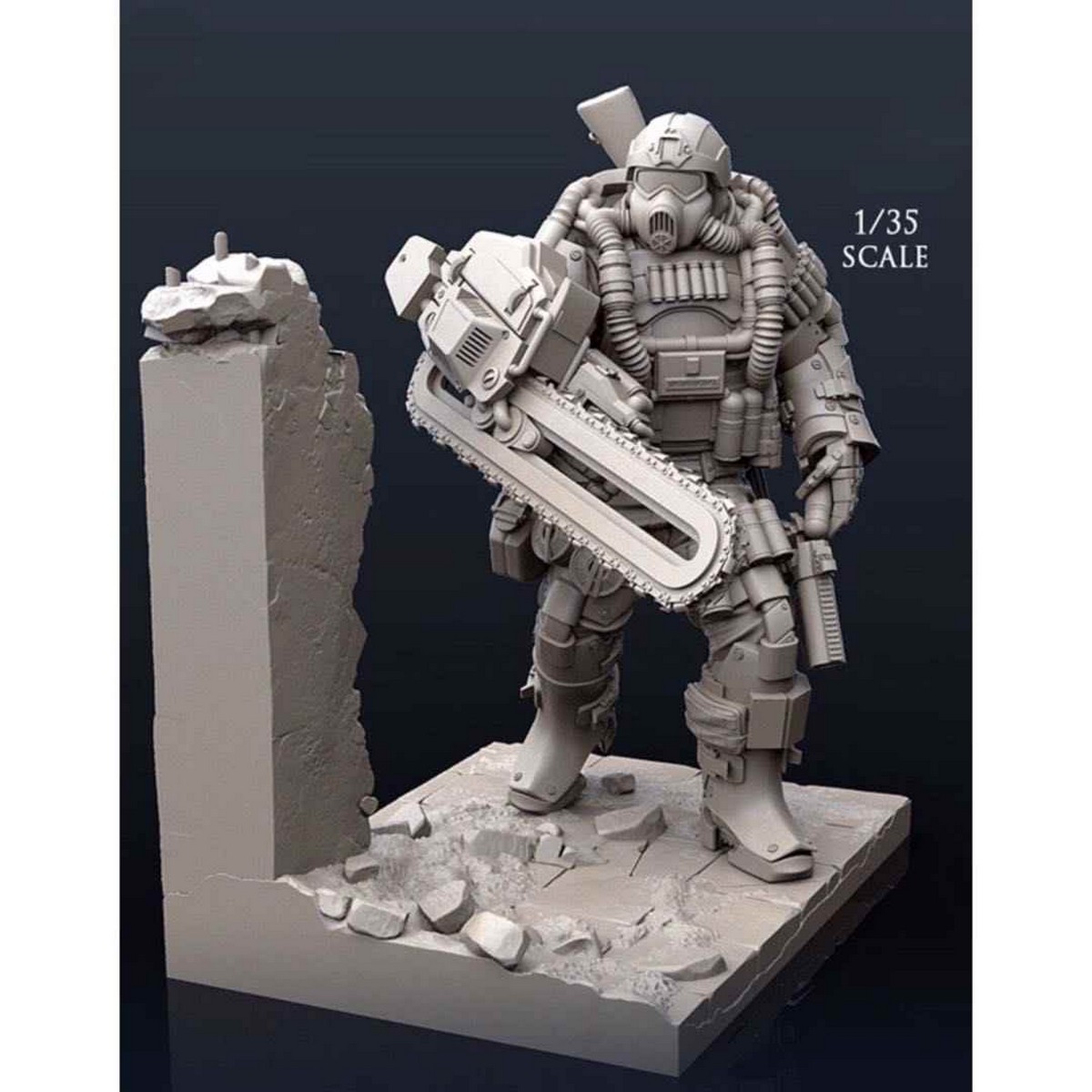 Model Kit Destroyer - 1/35 Reçine Boyasız Model Seti, Biyolojik