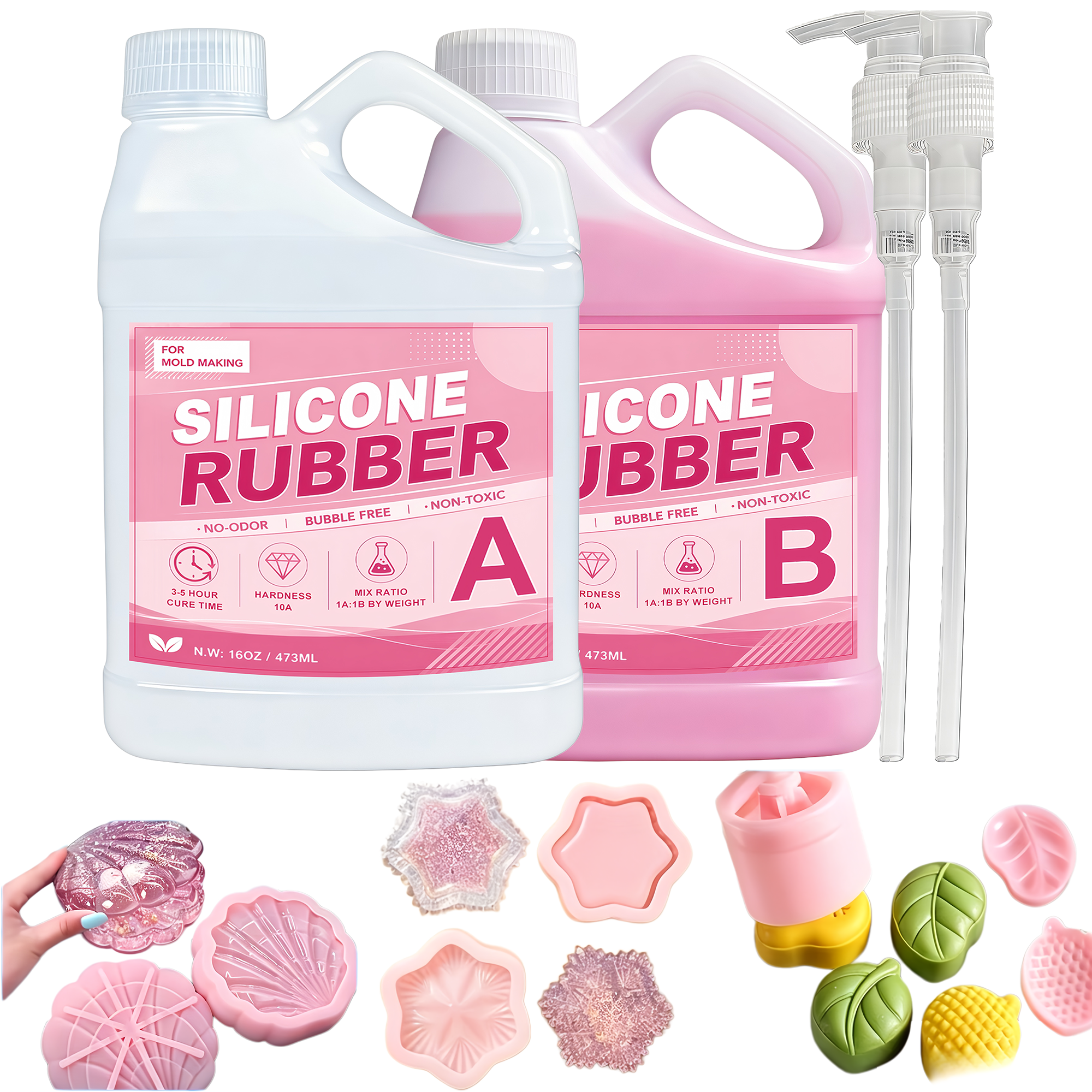 Resin Kit Cast - Sıvı Silikon Kauçuk Performans Seti, Hızlı