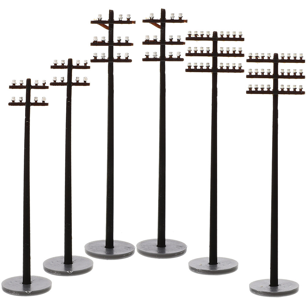 Model Kit Box - 6 Adet Mikro Telegraf Direği, Tren