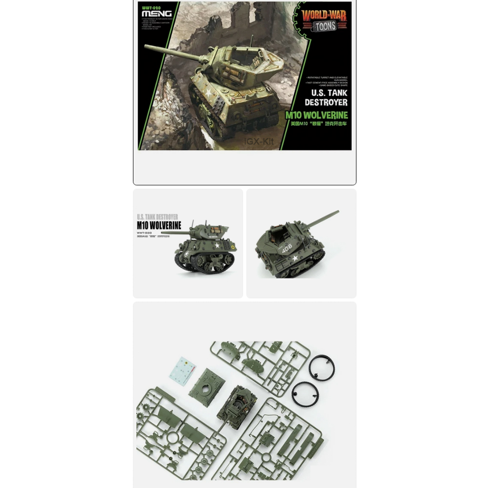 Model Kit Destroyer - Q Edition Meng WWT020 ABD Tank