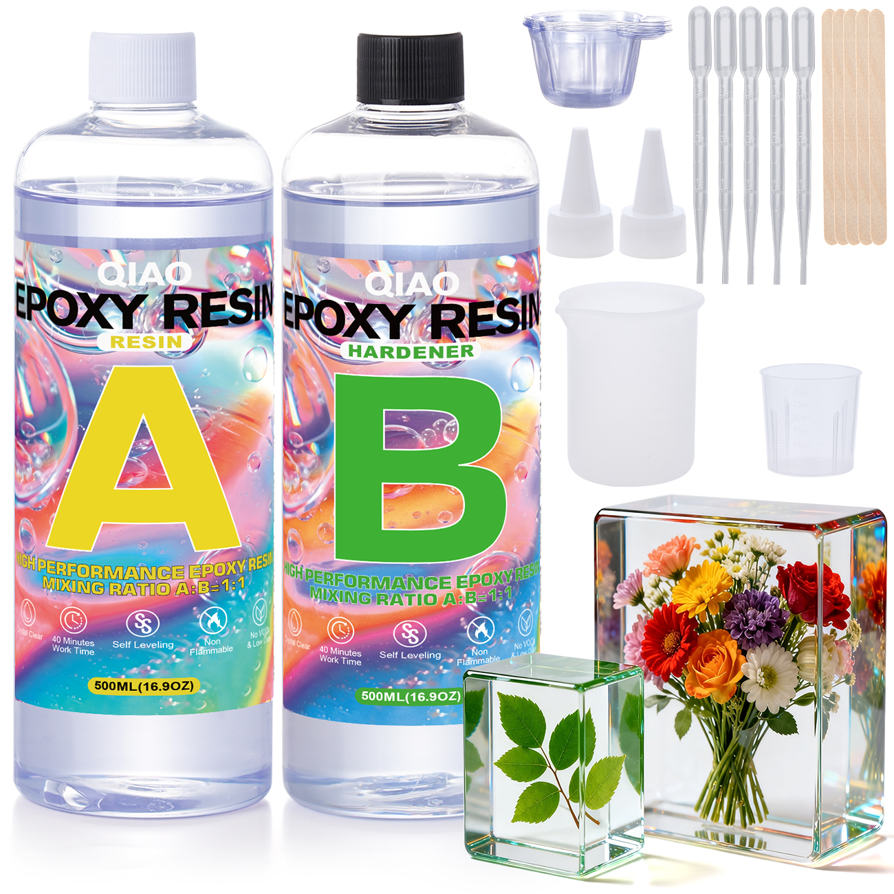 Resin Kit Cast - Kristal Berraklığında Epoksi Reçine Kiti Kabarcıksız,