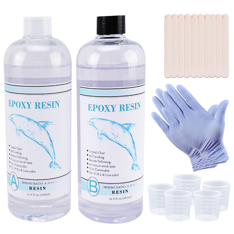 Resin Kit Cast - 1:1 Şeffaf Epoksi Reçine Kristal Şeffaf
