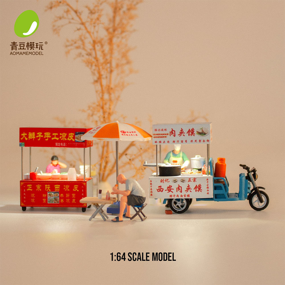 Model Kit Diorama - 1/64 Gece pazarı Model Kiti-Yüksek Hassasiyetli