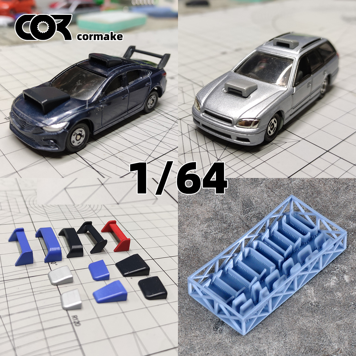 Model Kit Engine - Motor Parçaları Yatay Kuyruk Kanadı Araba