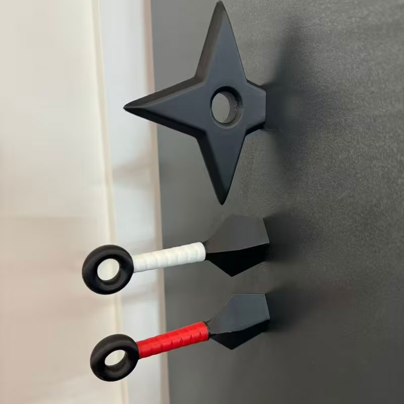 Model Kit Ninja - Buzdolabı Dekorasyonu, 3D Eğlenceli Buzdolabı Dekorasyonu,