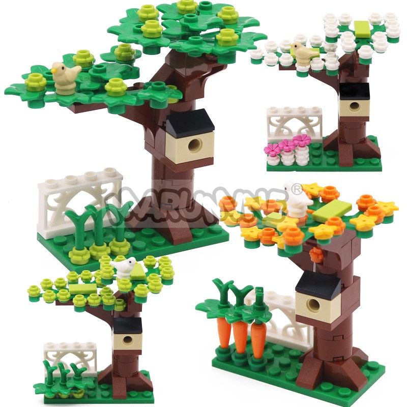 Model Kit Companies - MARUMINE Küçük Parçacıklı MOC Tuğlaları Ağaç