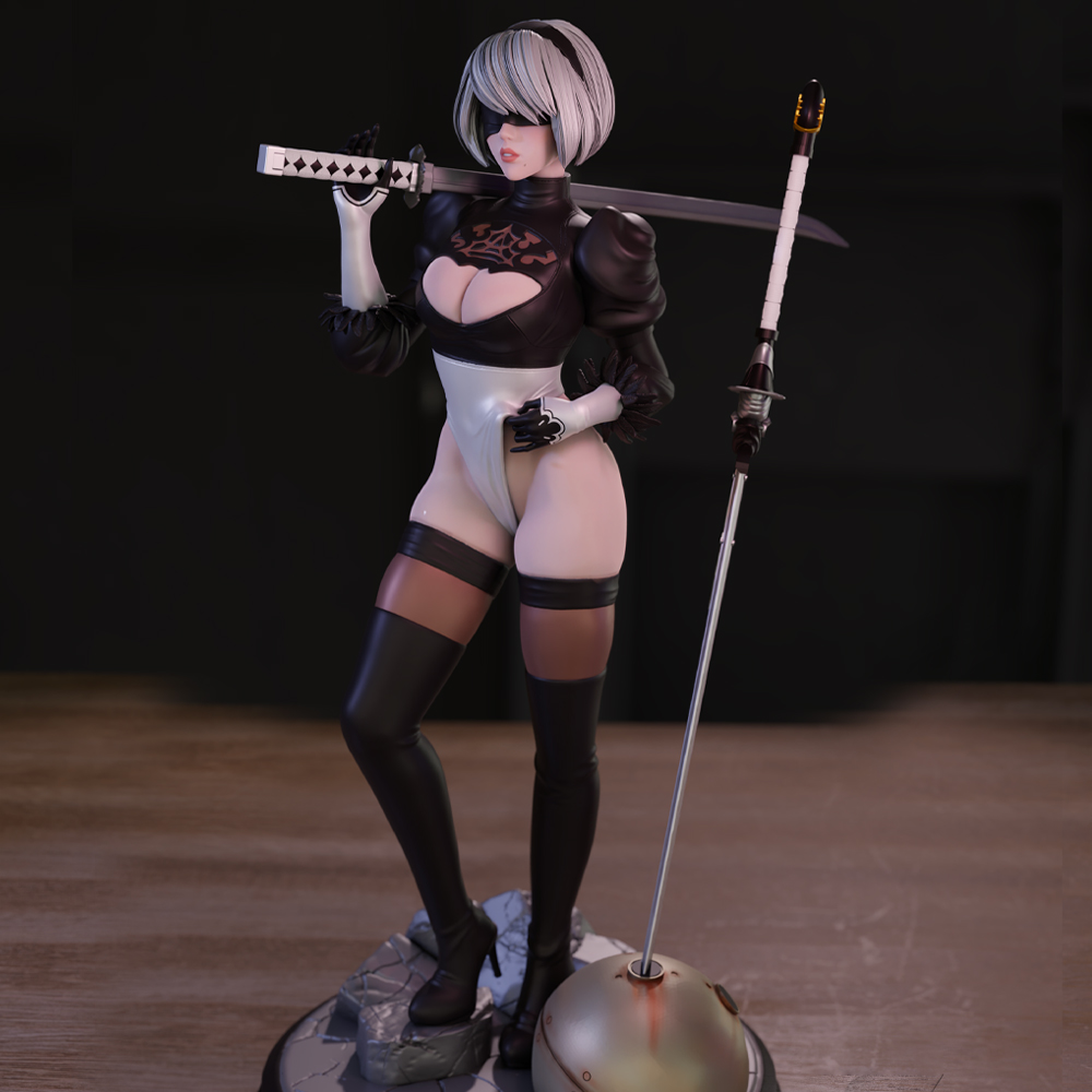 Model Kit Nier Automata - 1/24 3d baskı Model seti güzellik