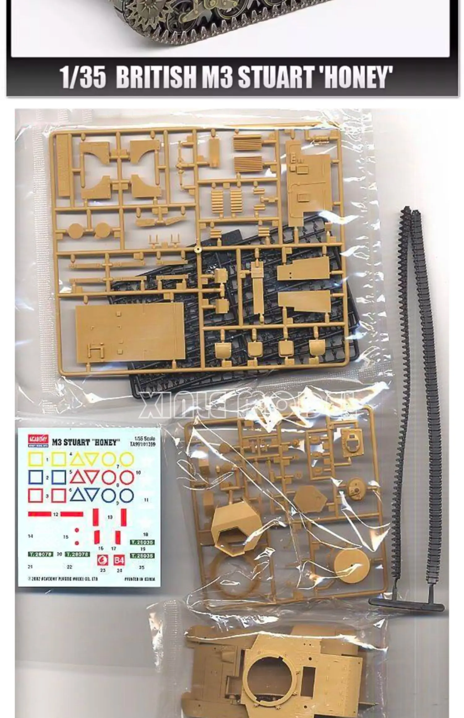 Academy 13270 M3 Stuart, Dahil - Model Kit Academy incelemesi ve fiyatı