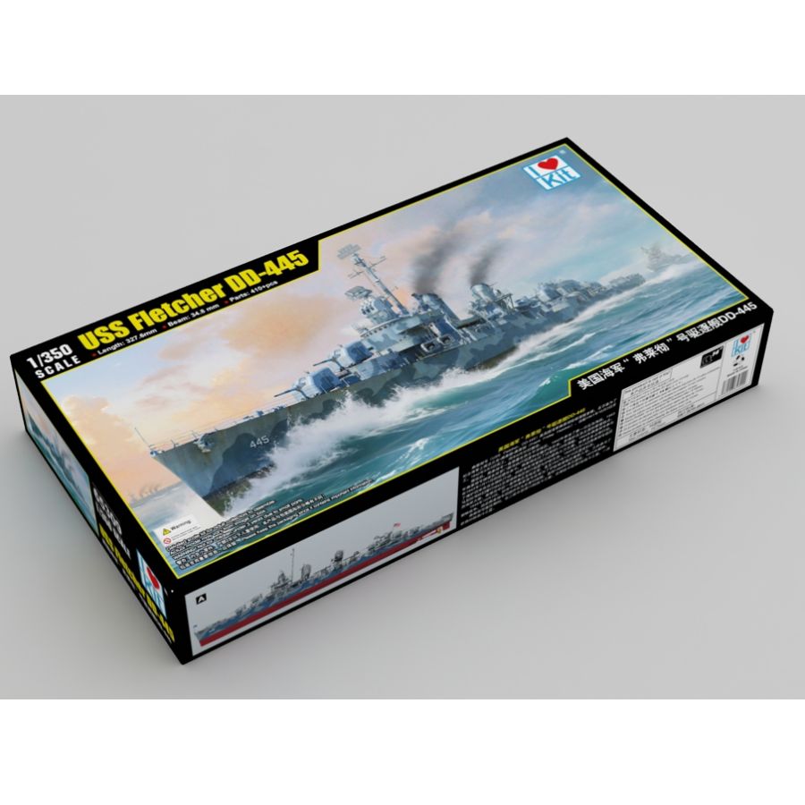 Fletcher DD-445 USS Destroyer  - Model Kit Destroyer incelemesi ve fiyatı