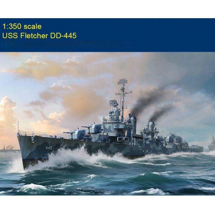 Fletcher DD-445 USS Destroyer  - Model Kit Destroyer incelemesi ve fiyatı