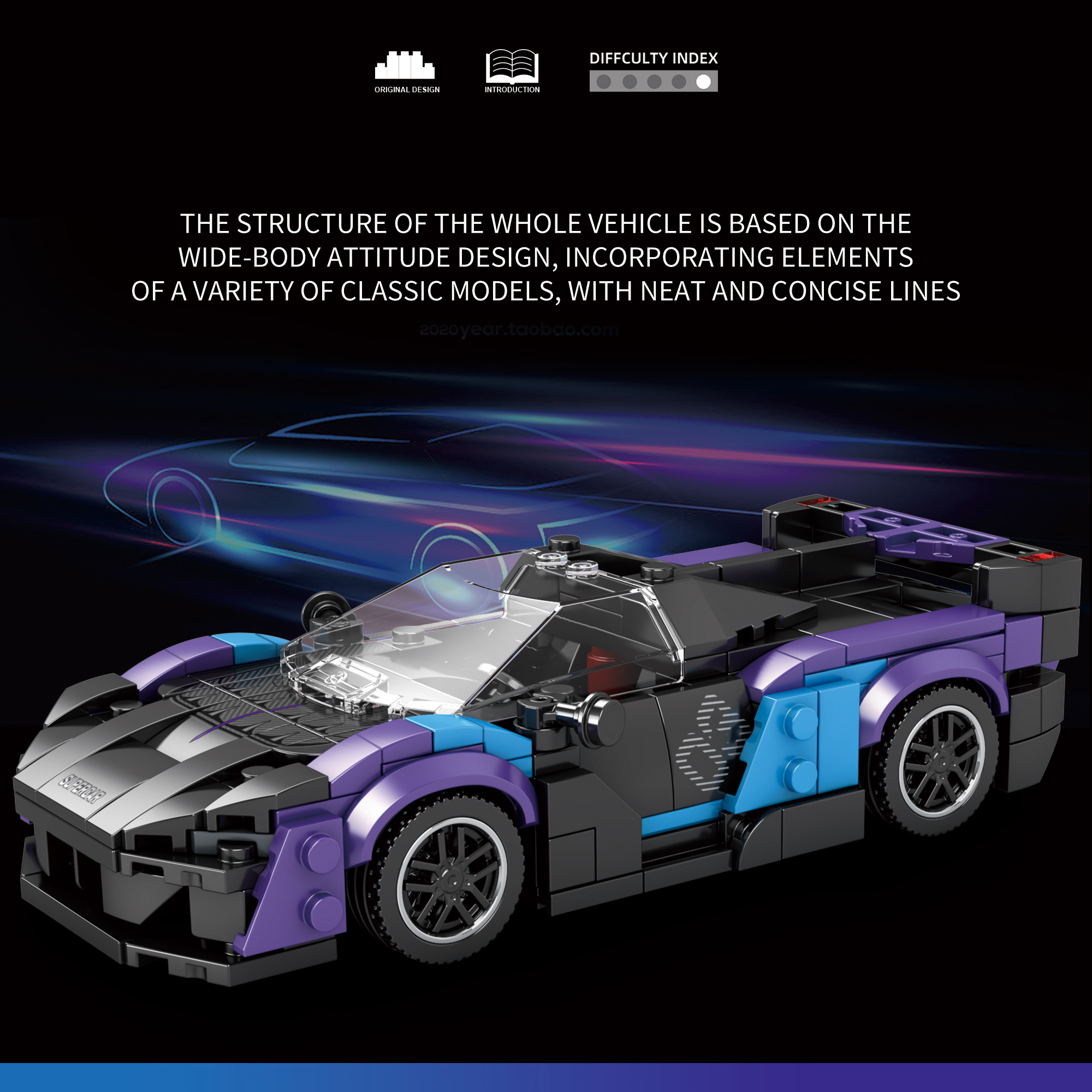 Reobrix SABRE Süper Araba Yapı - Model Kit Companies incelemesi ve fiyatı