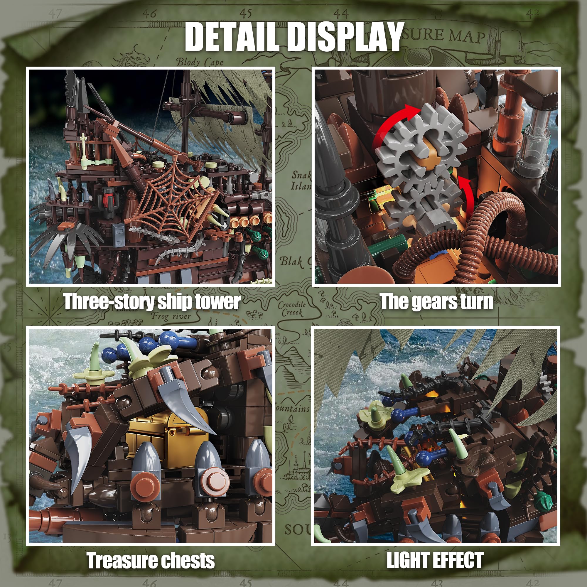 2159 Parça Korsan Gemisi Yapım - Model Kit Companies incelemesi ve fiyatı