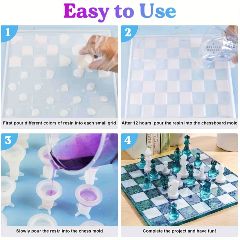 Silikon Kalıplı 23 adet Satran - Resin Kit Cast incelemesi ve fiyatı