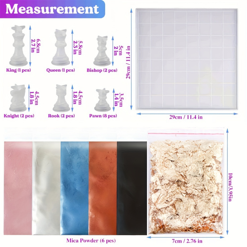 Silikon Kalıplı 23 adet Satran - Resin Kit Cast incelemesi ve fiyatı