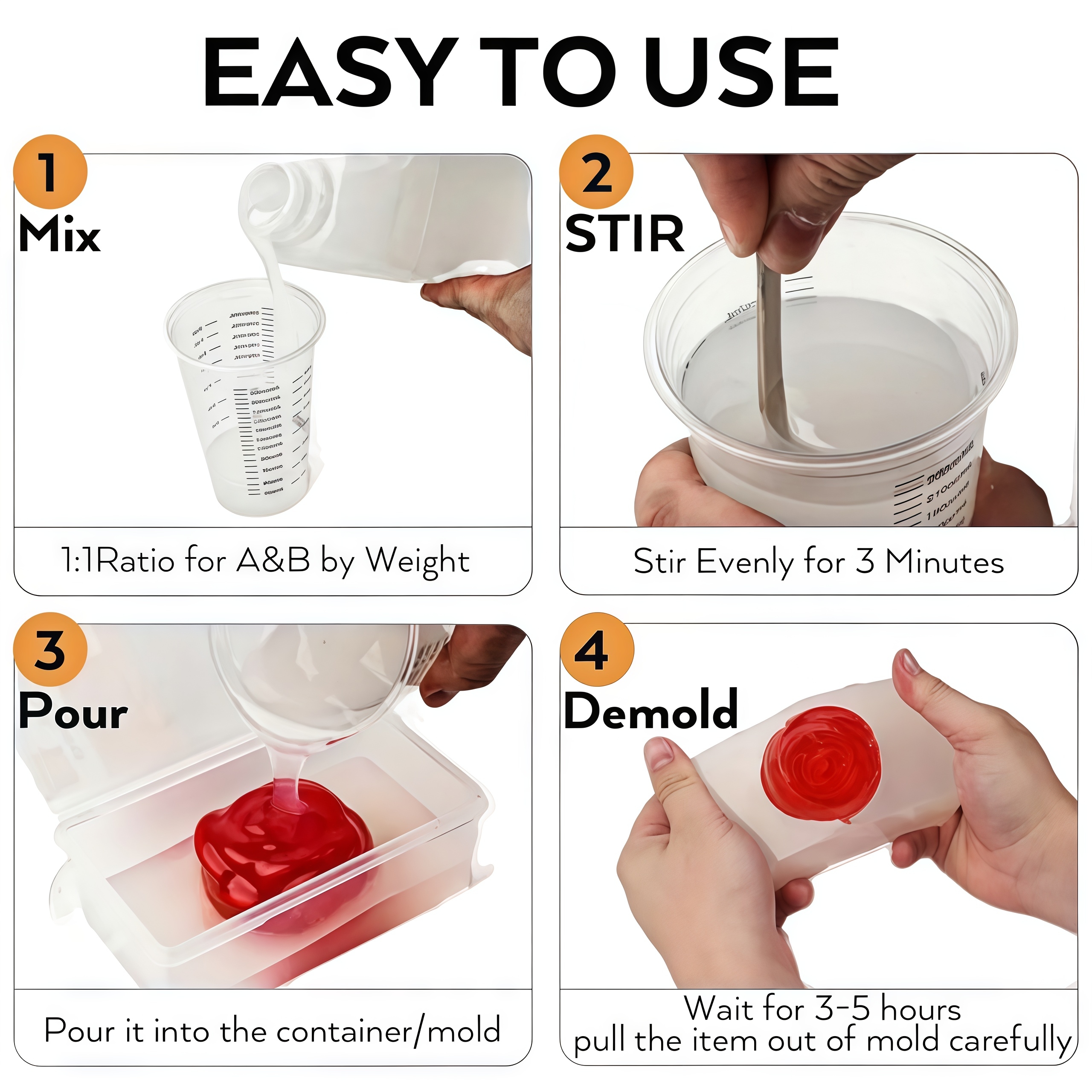 1:1 Şeffaf Sıvı Silikon Kauçuk - Resin Kit Cast incelemesi ve fiyatı