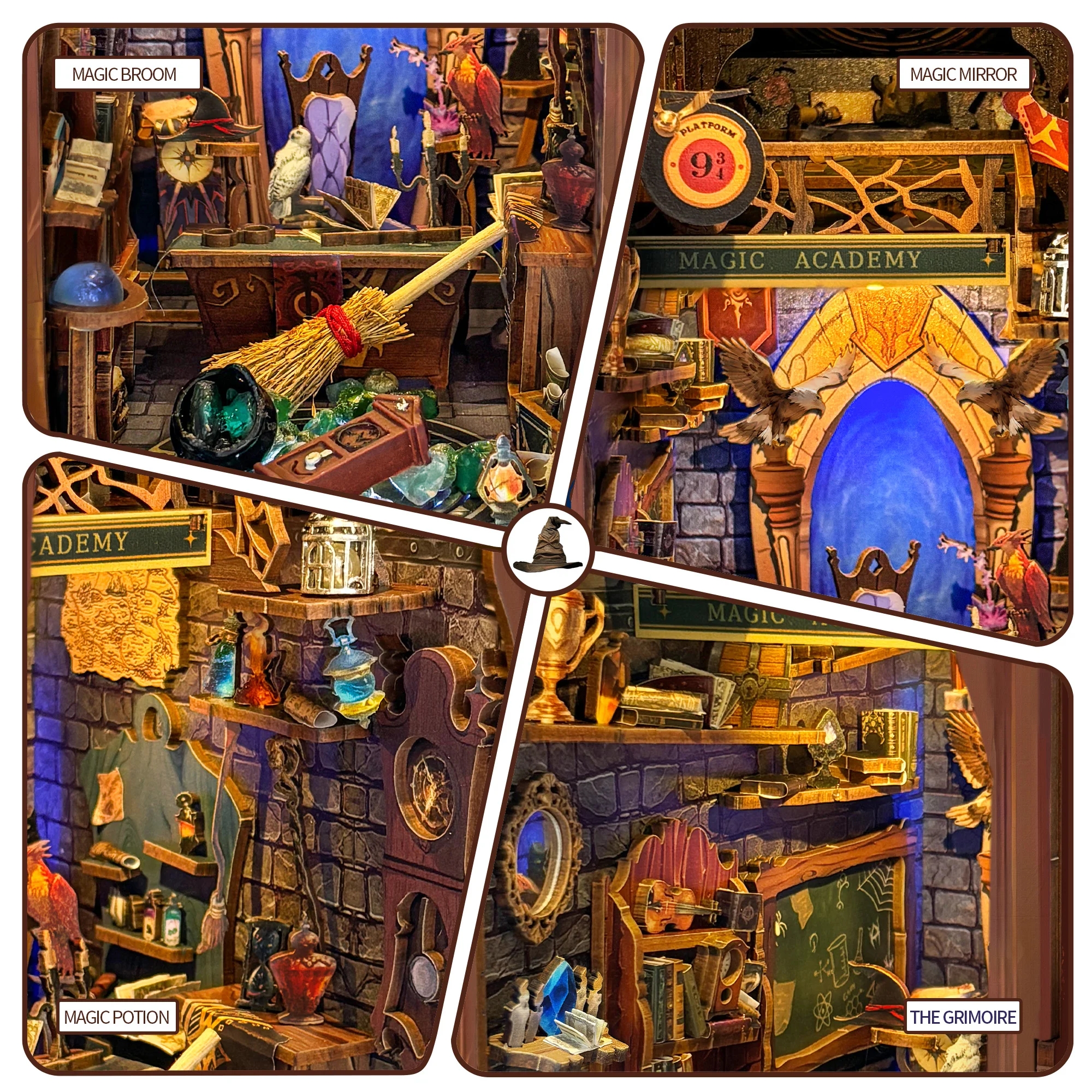 DIY Kitap Köşesi Sihirli Akade - Model Kit Academy incelemesi ve fiyatı
