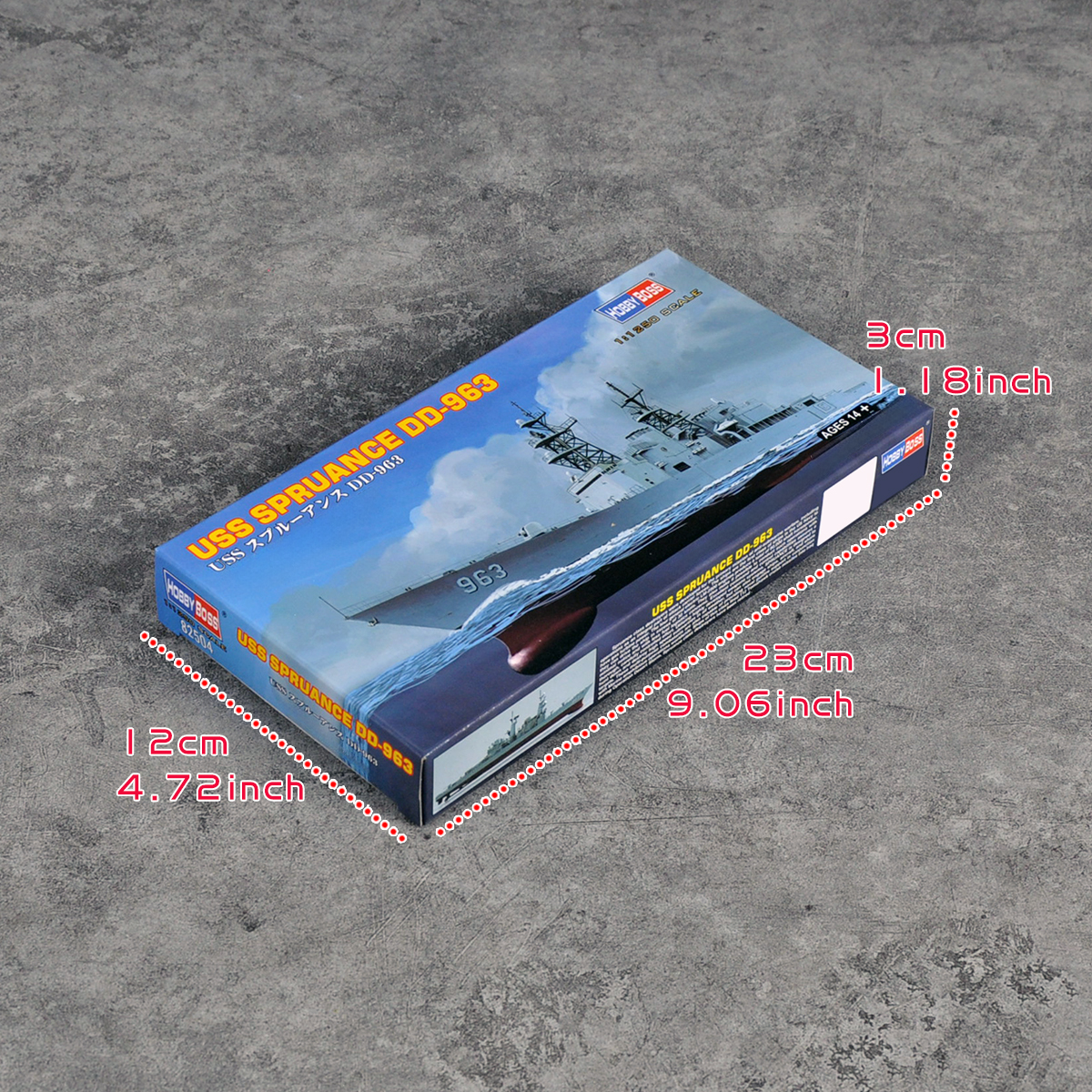 HOBBY BOSS 82504 1/1250 USS Sp - Model Kit Destroyer incelemesi ve fiyatı
