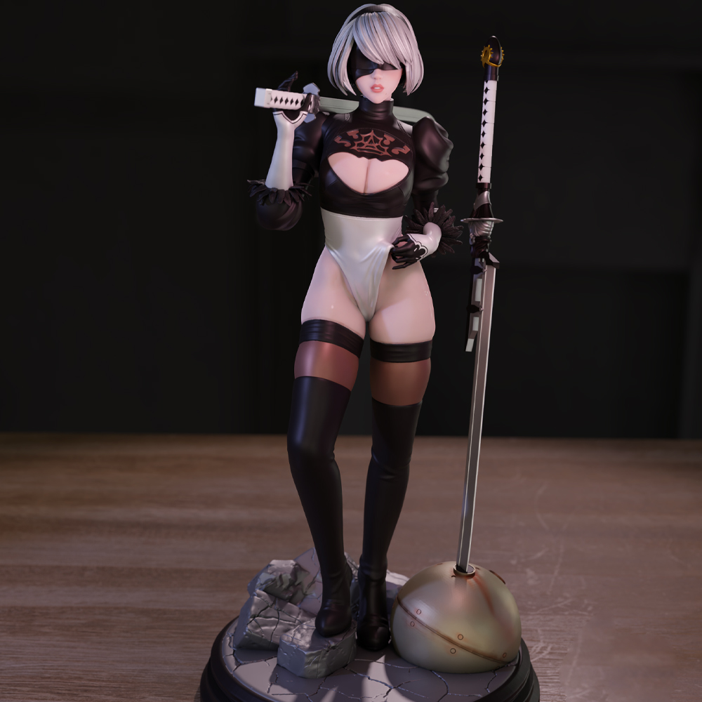1/24 3d baskı Model seti güzel - Model Kit Nier Automata incelemesi ve fiyatı